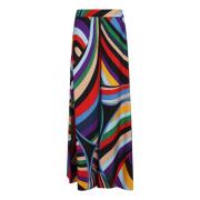 Emilio Pucci Silke Rosa & Lila Byxor Aw24 Multicolor, Dam