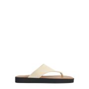 By Malene Birger Läder Flip-Flops Marisol Beige, Dam