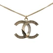 Chanel Vintage Pre-owned Metall halsband Yellow, Dam