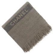 Chanel Vintage Pre-owned Ylle sjalar Gray, Dam