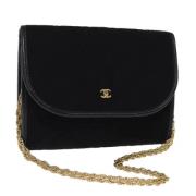 Chanel Vintage Pre-owned Bomull chanel-vskor Black, Dam