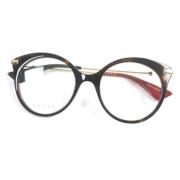 Gucci Vintage Pre-owned Plast solglasgon Brown, Dam