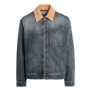 Alexander McQueen Jeansjacka Blue, Herr