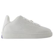 Burberry Laeder sneakers White, Dam