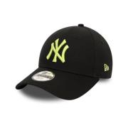 New Era Svart Yankees Ungdom Väsentlig Keps Black, Herr