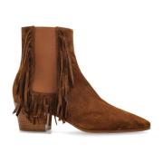 Casadei Mocka ankelboots med klack Brown, Dam