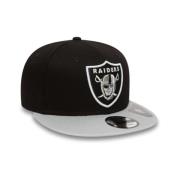 New Era Svart Raiders NFL Bomullsblock Keps Black, Herr