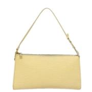 Louis Vuitton Vintage Pre-owned Laeder kuvertvskor Beige, Dam