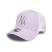 New Era Lila MLB Rhinestone Trucker Keps Purple, Herr