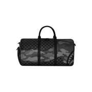 Sprayground Svart Camo Tear Duffle Väska Black, Dam