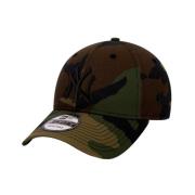 New Era Grön Camo Yankees Logo Böjd Skärm Keps Green, Herr