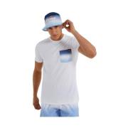 Ellesse Vit Flapper Ficka T-shirt White, Herr