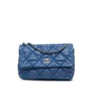 Chanel Vintage Pre-owned Laeder handvskor Blue, Dam