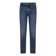 7 For All Mankind Mid Blue Straight Jasper Jeans Blue, Dam