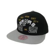 Mitchell & Ness Svart Spurs Champ Snapback Mössa Black, Herr