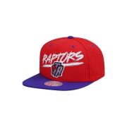 Mitchell & Ness Röd Toronto Raptors Transcript Snapback Red, Herr