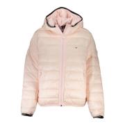 Tommy Hilfiger Rosa Huva Jacka med Logo Pink, Dam