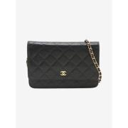 Chanel Vintage Pre-owned Laeder plnbcker Black, Dam