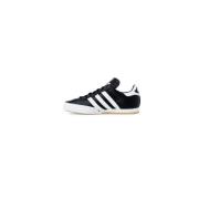 Adidas Låg Klack Gummi Läder Sneakers Kvinnor Black, Dam