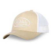 VON Dutch Beige Trucker Cap med Lof B14 Stil Beige, Herr