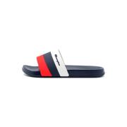 Champion Trefärgad Amerikanska Slide Sandaler Multicolor, Herr