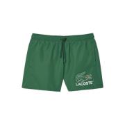 Lacoste Grön Big Logo Swimshort Green, Herr