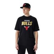 New Era Svart Bulls Team Script Tee Black, Herr