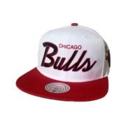 Mitchell & Ness Vit Bulls 94 Draft Snapback Keps White, Herr