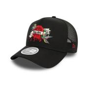 New Era Svart Droppande Ros Dam Trucker Keps Black, Herr