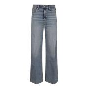 7 For All Mankind Vida vidsträckta jeans Blue, Dam