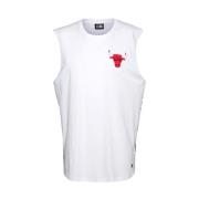 New Era Vit Bulls NBA Logo Ärmlös Tee White, Herr