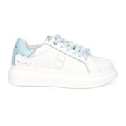 Tosca Blu Vita lädersneakers med färgglada bollar White, Dam