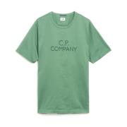 C.p. Company Avslappnad Bomull T-shirt Green, Herr