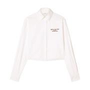 Off White Vita T-shirts och Polos White, Dam