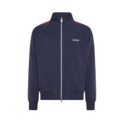 Sun68 Randig Bomull Full Zip Heritage Jacka Blue, Herr