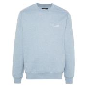 A.p.c. Rue Madame Logo Print Sweatshirt Blue, Herr