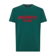 Dsquared2 Grafiskt Tryck T-Shirt Kollektion Green, Herr