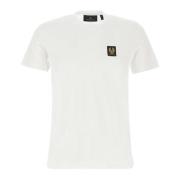 Belstaff Vit Bomull T-shirt med Phoenix Logo White, Herr