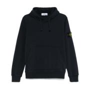 Stone Island Hoodie V0020 Snygga hoodies Blue, Herr