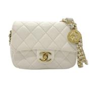 Chanel Vintage Pre-owned Laeder chanel-vskor White, Dam