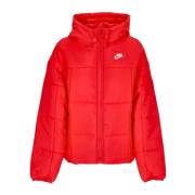 Nike Klassisk Puffer Dunjacka Röd/Vit Red, Dam