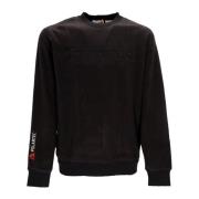 Timberland Svart Crewneck Sweatshirt med Linjärt Logotyp Black, Herr