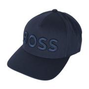 Hugo Boss Bomull baseballkeps med böjd skärm Blue, Unisex