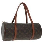 Louis Vuitton Vintage Pre-owned Canvas handvskor Brown, Dam