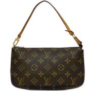 Louis Vuitton Vintage Pre-owned Canvas kuvertvskor Beige, Dam