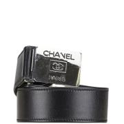 Chanel Vintage Pre-owned Laeder skrp Black, Dam