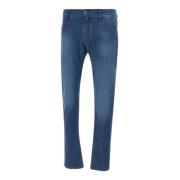 Jacob Cohën Blå Stretch Denim Jeans Blue, Herr