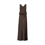 Brunello Cucinelli Elegant Brun Klänning Brown, Dam