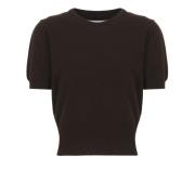 Maison Margiela Brun Ull Crew Neck Sweater Brown, Dam