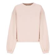 Autry Rosa Bomull Crew Neck Sweatshirt Pink, Dam